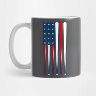 Baseball USA Flag Mug